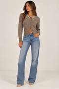 Knit Embellished Cardigan